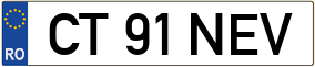 Trailer License Plate